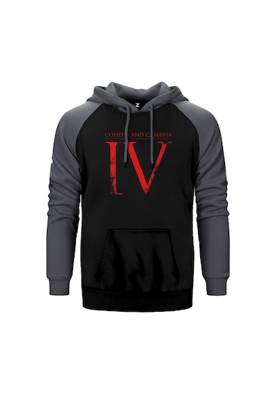Coheed And Cambria Good Apollo Gri Renk Reglan Kol Kapşonlu Sweatshirt Gri