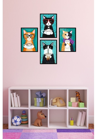 Dekorize Mdf 4 Parça Çerçeve Görünümlü Kediler Tablo Seti Çerçeve Görünümlü 30 X 21 8692016028721 Dekorize Mdf 4 Parça Çerçeve Görünümlü Kediler Tablo Seti Çerçeve Görünümlü 30 X 21 8692016028721