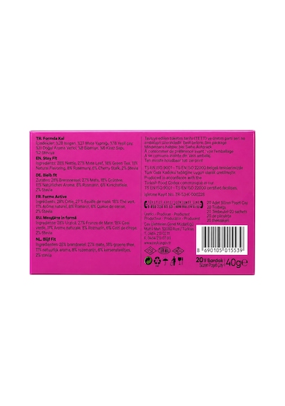 Çaykur Formda Kal Süzen Poşet Çay 40 G X 3 Adet