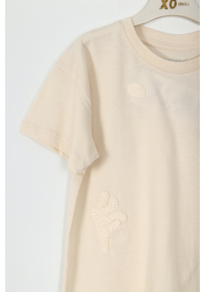 Xo Kids Erkek Çocuk Tişört 1-4 Yaş 1815 Taş Rengi