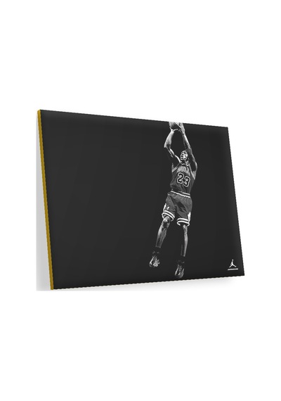 Cakasepetim Michael Jordan Siyah Arka Plan Ahşap Mdf Tablo