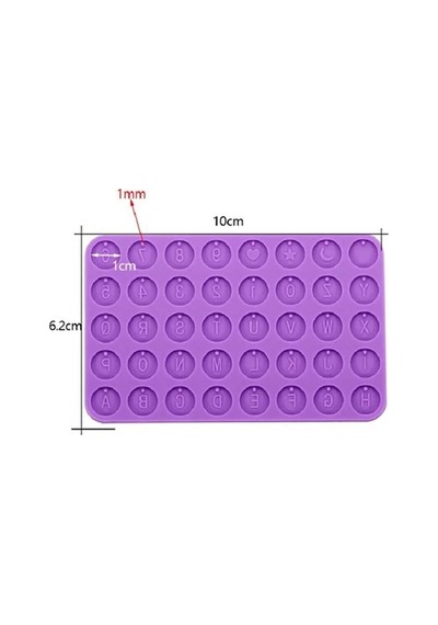 Silikon Epoksi Bileklik Kolye Tespih Harf Kalıbı Tek Delikli