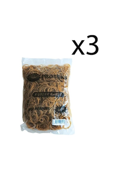 Proteks Ambalaj Lastiği %100 Kauçuk Lastik 500 Gr 70 Mm Poşet 3 Paket