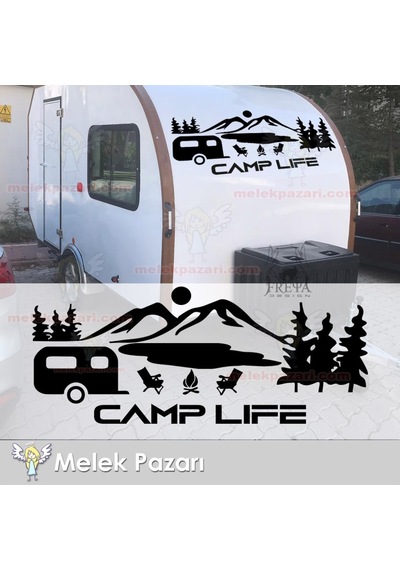 Yazı Tercihli, Camp Life Karavan Off Road Oto Sticker Yazı Tercihli, Camp Life Karavan Off Road Oto Sticker