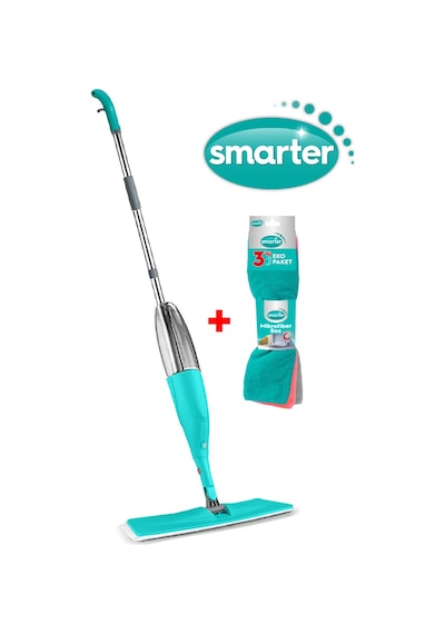 Smarter Shiny Sprey Mop + Mikrofiber Temizlik Bezi 3'lü
