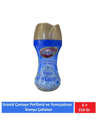 Vatan Granül Çamaşır Parfümü Ve Yumuşatıcı Komşu Çatlatan 210 Gr X 6 Adet 6'lı Set