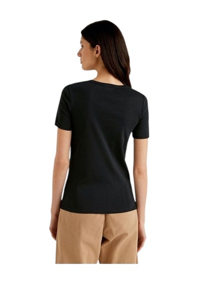 United Colors Of Benetton Basic Kısa Kollu Bisiklet Yaka T-shirt SIYAH