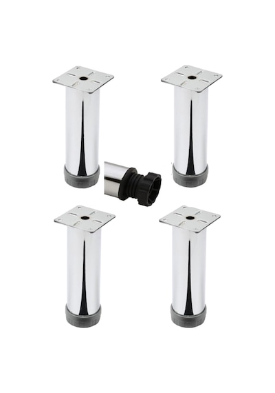 Koltuk Çekyat Yükseltme Ayağı Tablalı Krom Metal 15 Cm 4 Adet Diğer