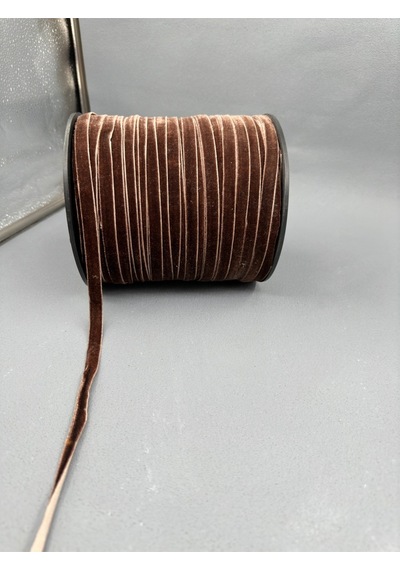 Paşateks- 1 Cm Düz Kadife-5 Metre K.kahve