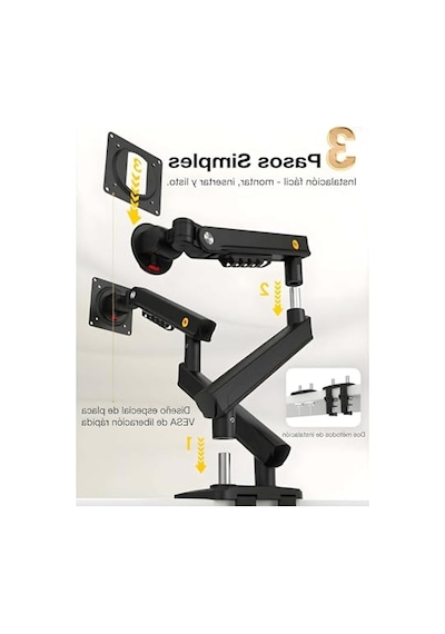Çift Kol Monitör Standı, 17-32 İnch, 2-9 Kg