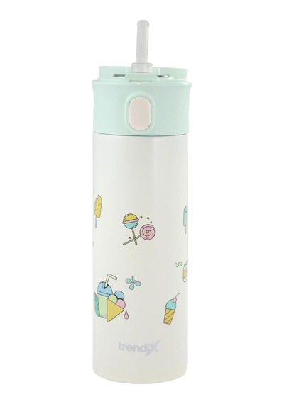 Çelik İçli Termos 480 Ml Mavi Tx-6135 Çok Renkli