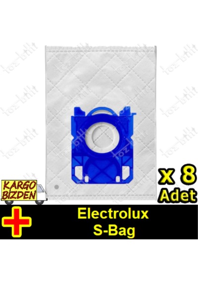 Electrolux Uyumlu S-Bag Toz Torbası, 8 Adet