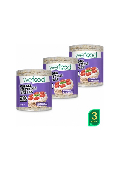 Wefood Çörek Otlu Protein Patlak 80 G 3'lü 8683347037759