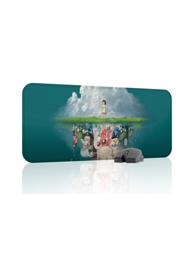Spirited Away Kaymaz Dikişli Kauçuk Oyuncu Mousepad V5 - 70x30 Xl Gaming Mouse Pad Fare Altlığı