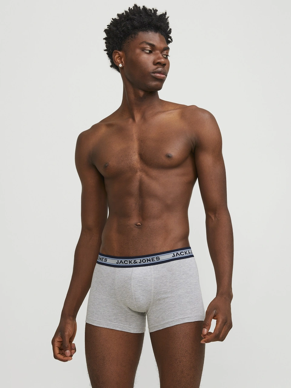 Jack & Jones Jack Jones Erkek Pamuklu Karışık Renkli 10 Lu Boxer 12189937 Siyah