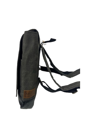 Old Cotton Cargo Vintage Su Geçirmez Kanvas Salaş Unisex Günlük Okul Tablet Sırt Çantası Naoko S 24x30cm Siyah