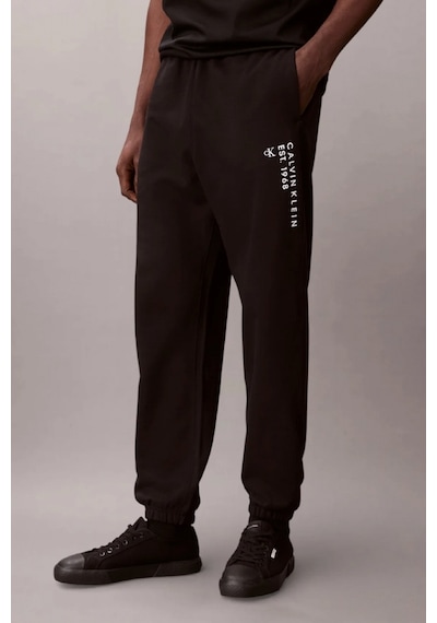 Calvin Klein Havlu Kumaş Calvin 1968 Grafikli Erkek Siyah Eşofman Altı Lv14rf248g-ub1 Siyah