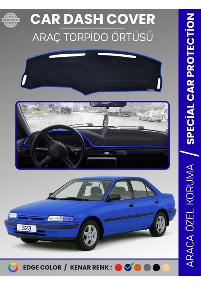 Mazda 323 1991-1995 Torpido Örtüsü Ön Panel Halısı Torpido Koruma Özel Kesim Kaymaz Hızlı Montaj - 927 Stiloto