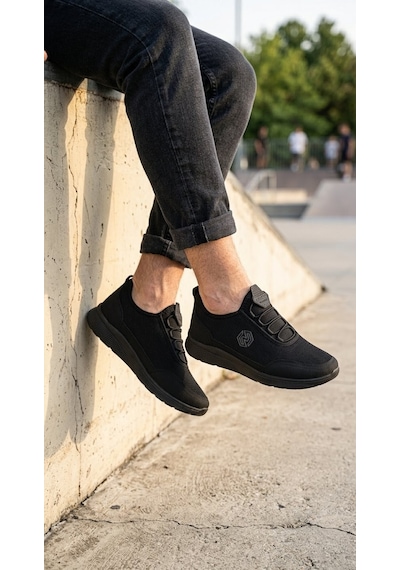 Stil Shoes Erkek Spor Ayakkabı Ortopedik Hafif Rahat Şık Esnek Kullanışlı Fileli Spor Siyah Stil Shoes Erkek Spor Ayakkabı Ortopedik Hafif Rahat Şık Esnek Kullanışlı Fileli Spor Siyah