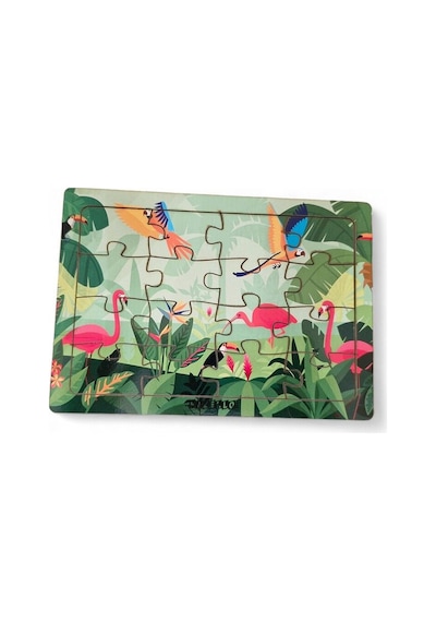 Flamingolar 16 Parça Eğitici Ve Öğretici Ahşap Çocuk Puzzle & Yapboz Bebek Çocuk Oyuncak