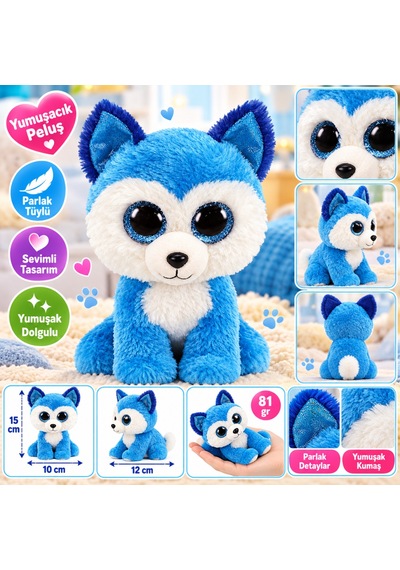 Ty Beanie Babies Mavi Husky Peluş Köpek Prince 15 Cm Nhr