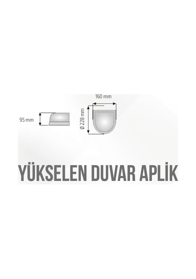 Işıldar Dekoratif Glop Armatür Duvar Aplik E27 Duylu Maks. 60w Beyaz