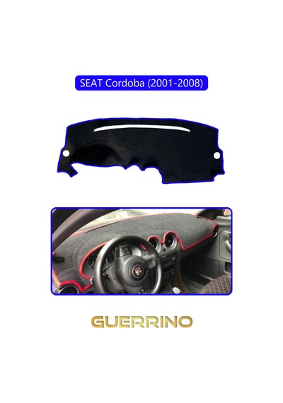 Seat Cordoba 2001-2008 Torpido Koruma Halısı Mavi Kenar