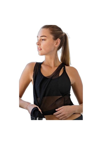 Yeni İnci Yeni Inci T26 Siyah (Yoga-Fıtness-Pilates-Koşu) Sporcu File Atlet