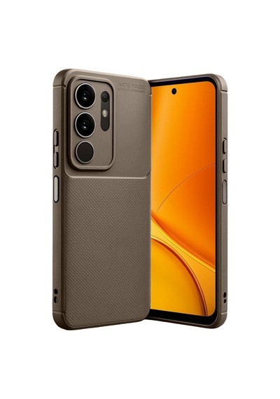 Y29 4g Auto Focus Karbon Kapak - Kahverengi