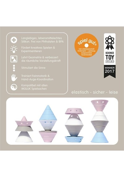 Moluk Hix - Pastel White, Baby Pink, Beige, Ice Blue