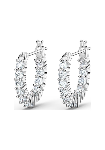 5562126 Swarovski Küpe Vıttore-Pe Mını Hoop Czwh-Rhs Gümüş