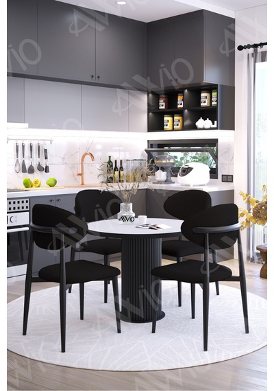 Avvio Talex Bohem Ayak Siyah Polo Metal Sandalye 90x90 Yemek Masası Mutfak Masası Masa Sandalye Takımı Beyaz Avvio Talex Bohem Ayak Siyah Polo Metal Sandalye 90x90 Yemek Masası Mutfak Masası Masa Sandalye Takımı Beyaz