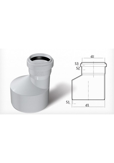 Fırat Pvc Dublex Redüksiyon 1 Adet 110*75Mm