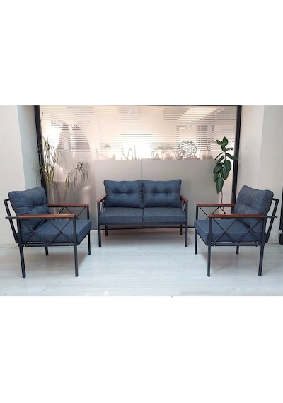 Safir Balkon-bahçe-kafe Çay Seti Koltuk Oturma Takımı-oturma Grubu Mavi Safir Balkon-bahçe-kafe Çay Seti Koltuk Oturma Takımı-oturma Grubu Mavi