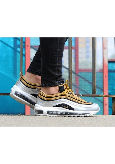 Nike Air Max 97 Sneaker Kadın Ayakkabı1 No Dar Kalıp Aq4137-700 Gümüş