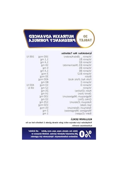 Hamilelik Ve Emzirme Dönemi Multivitamini - 30 Tablet