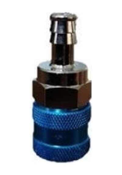 BİLYELİ MAVİ-BEYAZ HAVA STOPER GÖVDE 6 mm HORTUM UÇLU