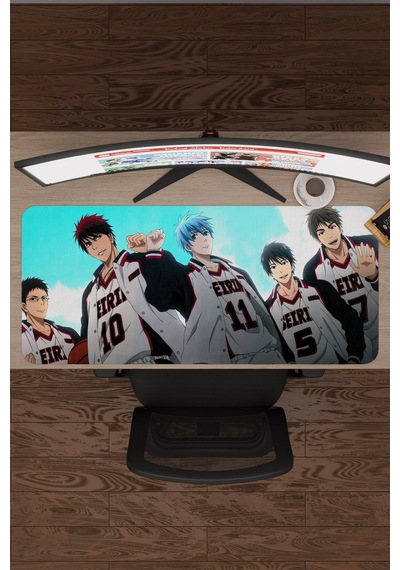 Kuroko No Basket Anime V4 - 90x40 Xxl Gaming Kauçuk Kaymaz Taban Mouse Pad Fare Altlığı