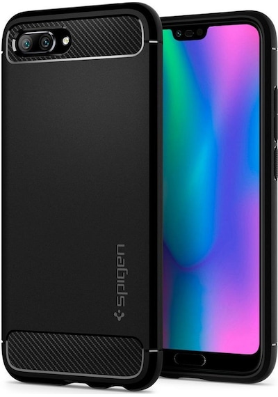 Spigen Huawei Honor 10 İle Uyumlu Kılıf Rugged Armor