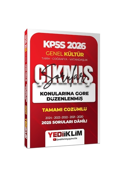 2026 Kpss Genel Kültür Konularına Göre Düzenlenmiş Tamamı Çözümlü Çıkmış Sorular