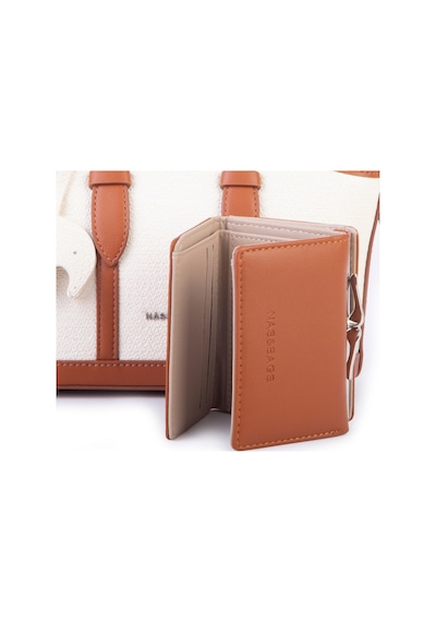 Nas Bag Premium 2 Li Mini Set El Ve Çapraz Çanta İle Cüzdan Takım Taba