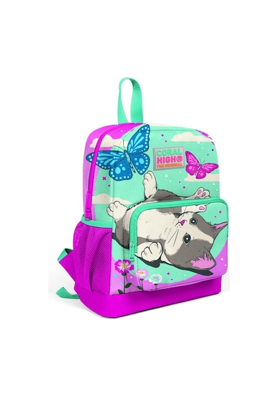 Coral High Kedi Desen Orta Boy Okul Sırt Çantası 23607