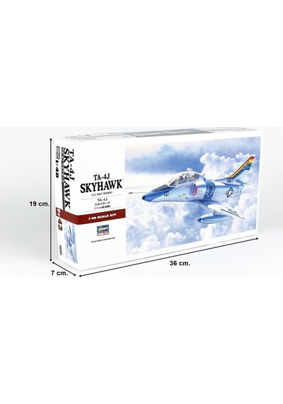 Hasegawa Pt43 7243 1/48 Ölçek, Ta-4j Skyhawk, Savaş Uçağı Plastik Model Kiti-55901