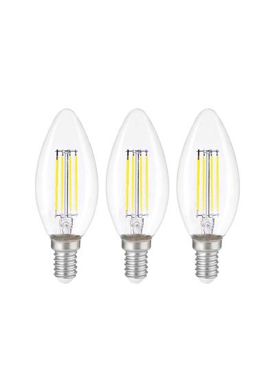 Dekoratif Mum Led Avize Ampulü Rustik E14 6w 6500k Beyaz Işık Erd-93