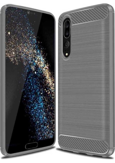 Huawei P20 Pro Kılıf Zore Room Silikon Kapak Gri