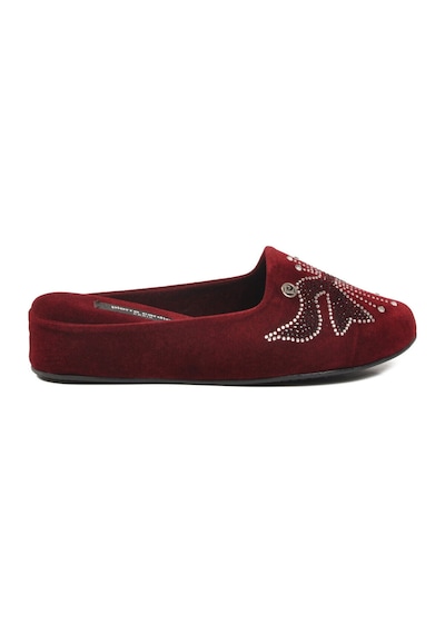 Pierre Cardin Bordo Tekstil Hafif Önü Kapalı Kadın Ev Terliği Pc-55370 Z Bordo