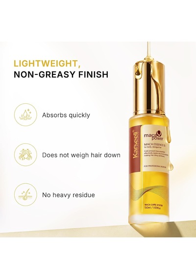 Lexroo Argan İçerikli Saç Bakım Yağı 50 Ml Maca Özü Saç Bakım Yağı