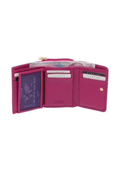 Tergan Pembe Deri Kadın Cüzdan - S1cb00005798-c42 Pembe