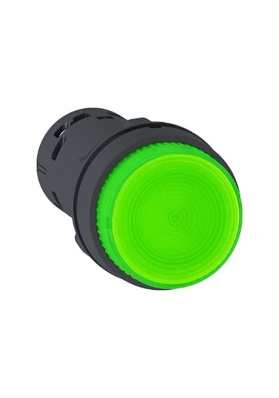 Schneider Xb7nw33m1 22 Mm Yeşil Işıklı Start Buton,1na,yaylı Tip