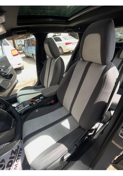 Peugeot 2008 Uyumlu Araca Özel Oto Koltuk Kılıfı 158570 Bej - Gri